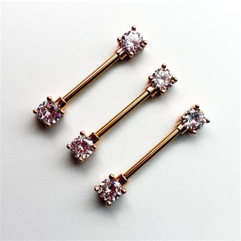 rose gold nipple bars|Nipple Barbells .